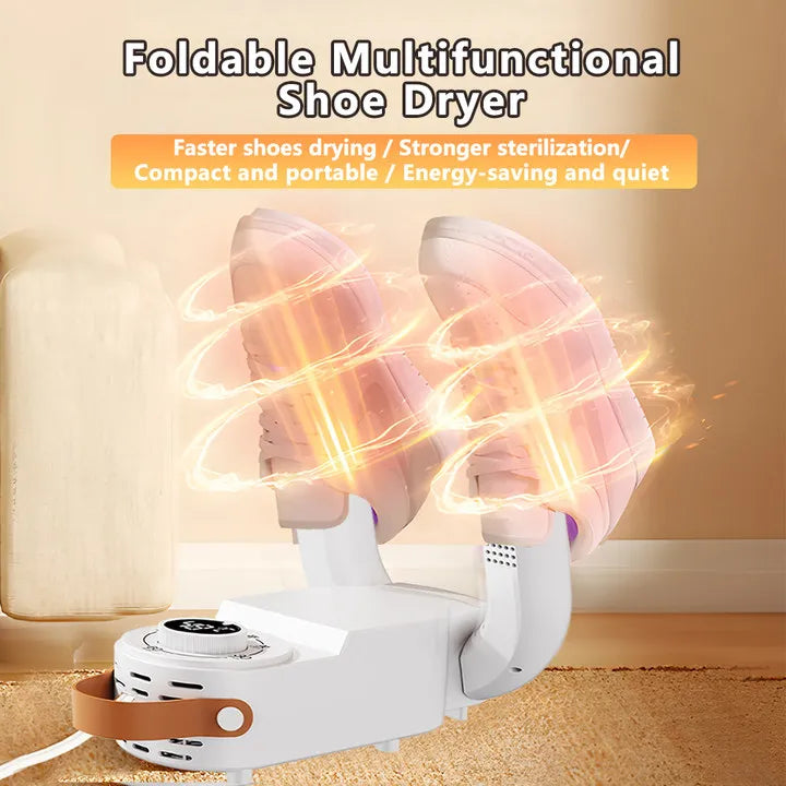 Portable Shoe Dryer with Fan Heater Intelligent Quick-Drying Ski Boot Dryer with Timer Boot Dryer for Work Boots Sneakers Socks