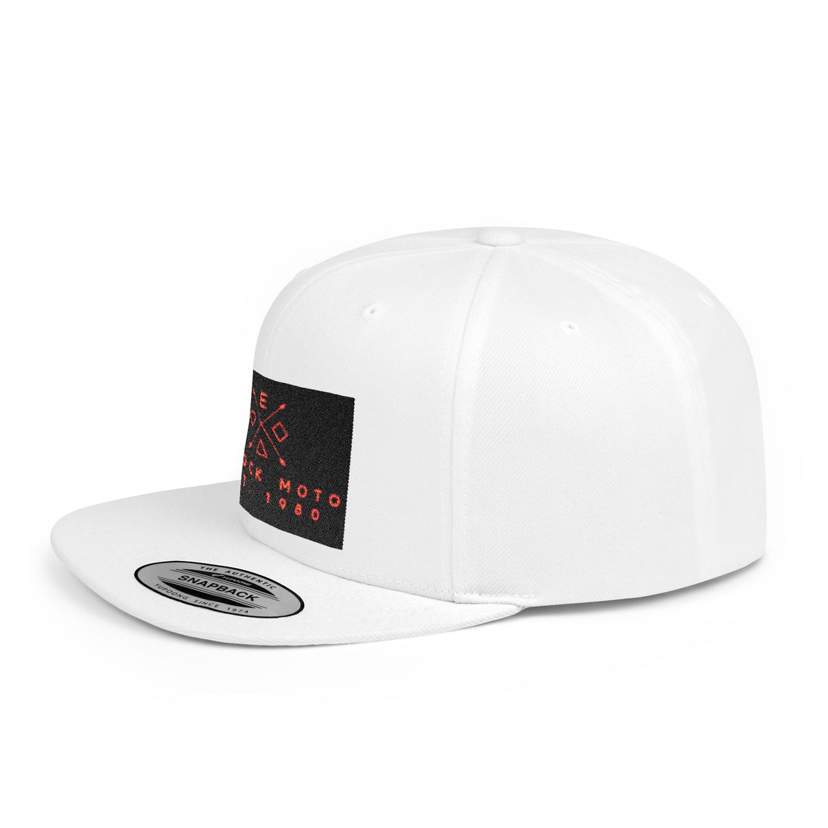 Snapback Hat - "Eat Me, There's No One" Skull & Dagger Embroidered Flat Bill Cap