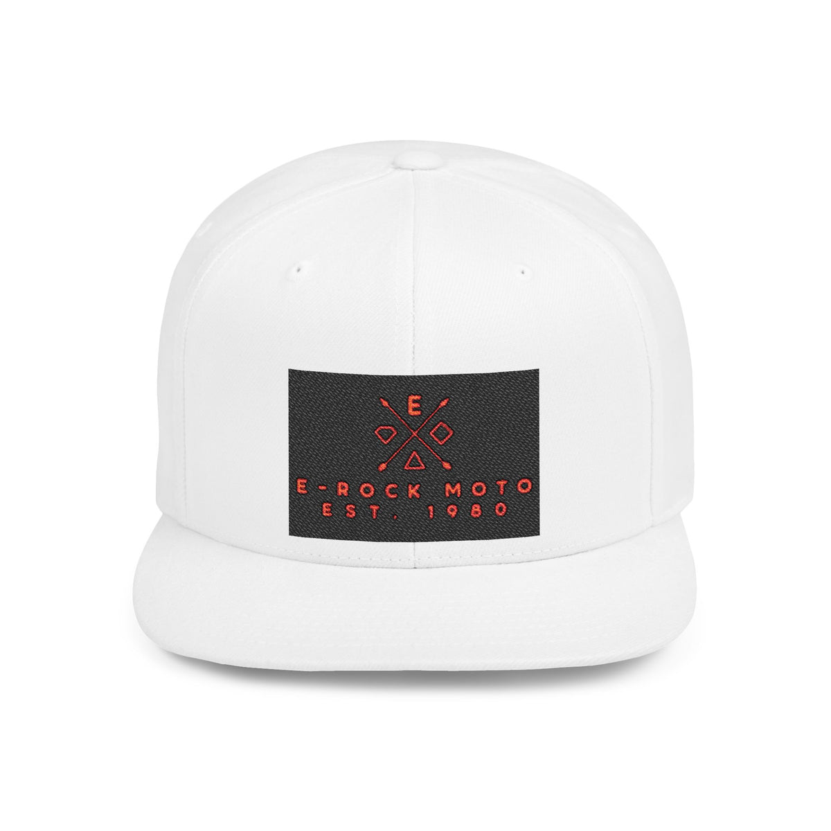 Snapback Hat - "Eat Me, There's No One" Skull & Dagger Embroidered Flat Bill Cap
