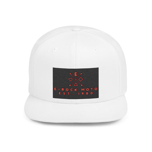Snapback Hat - "Eat Me, There's No One" Skull & Dagger Embroidered Flat Bill Cap