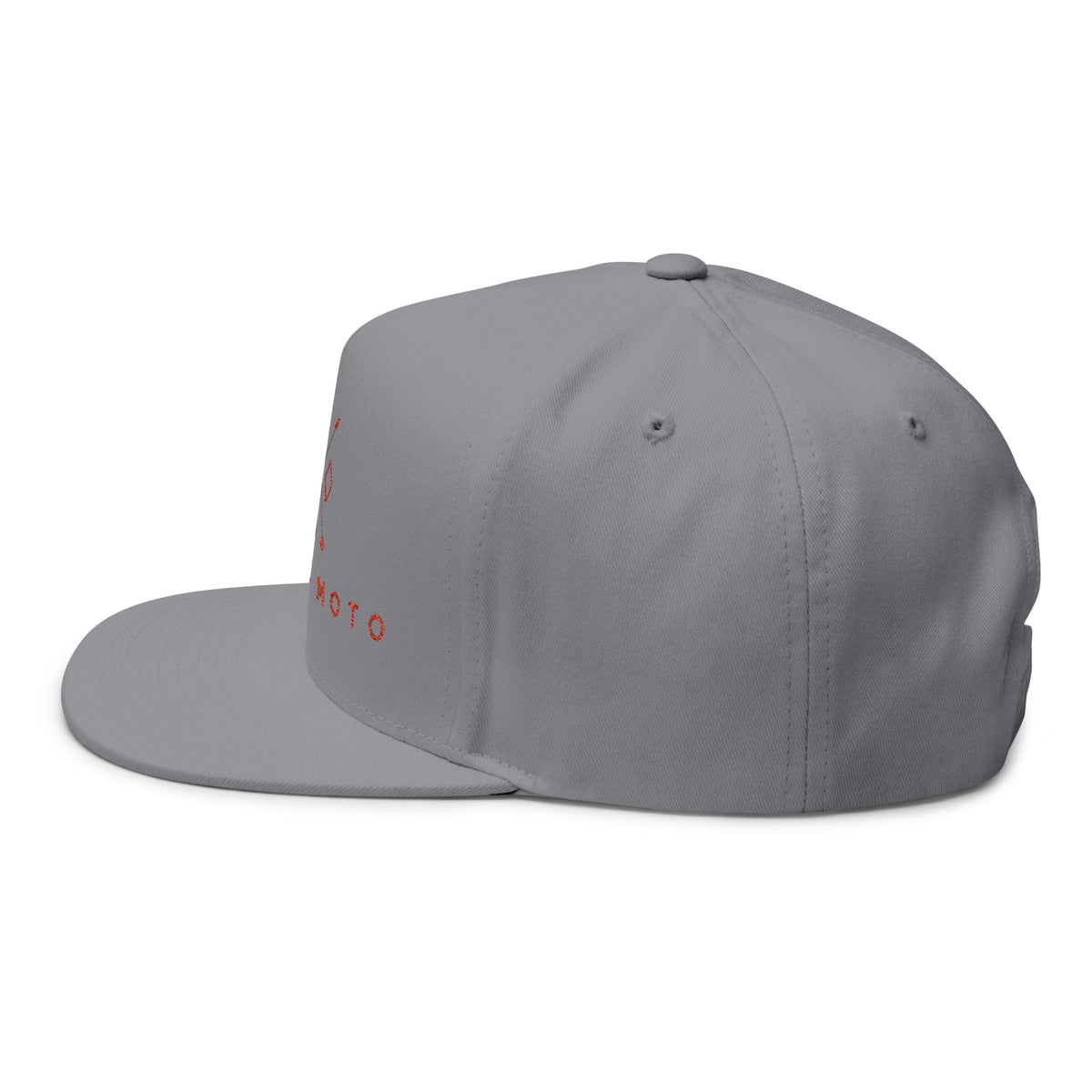 E-Rock Moto Embroidered Flat Bill Cap — Motorcycle Logo Snapback