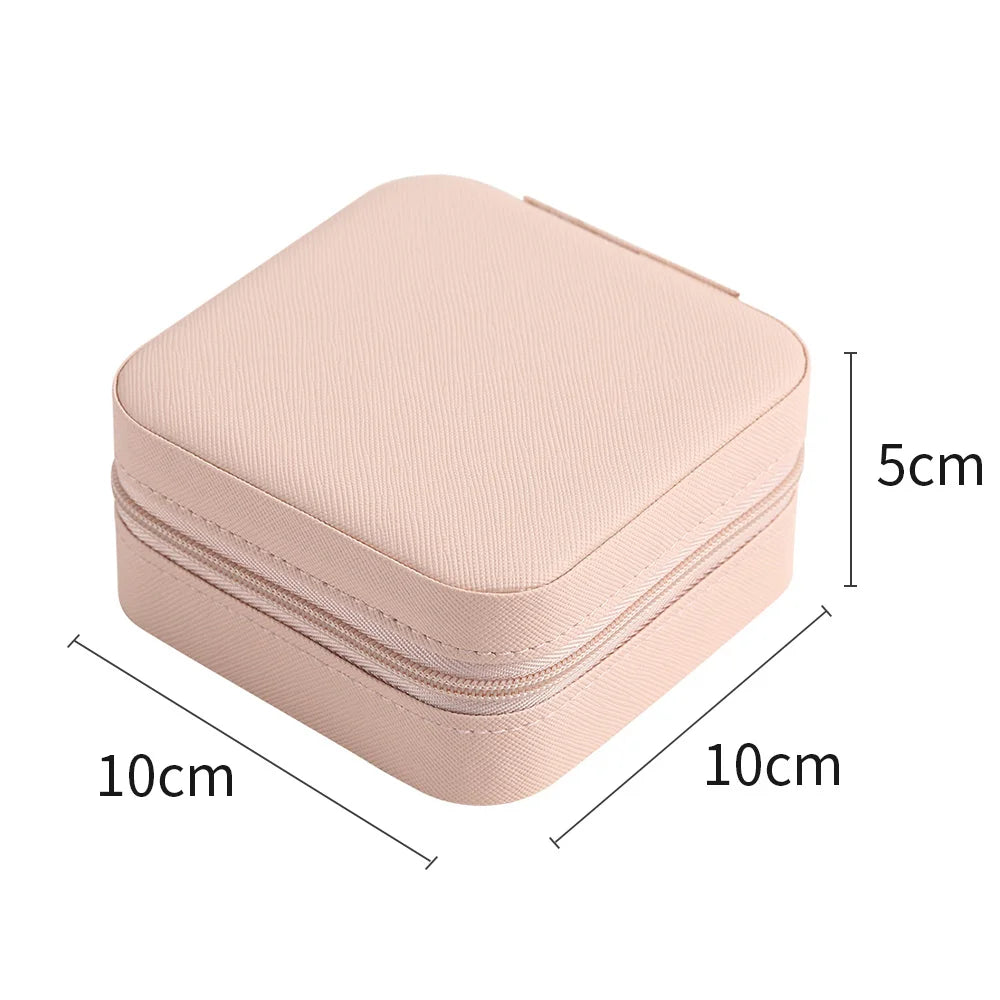 Jewelry Organizer Display Travel Jewelry Case Boxes Portable Jewelry Box Leather Storage Joyeros Organizador De Joyas