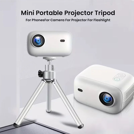 Universal Projector Tripod Mini for HY300 PRO+ HY310 HY320 MINI TP360 360° Rotatable Adjustable Height Portable Aluminum Alloy