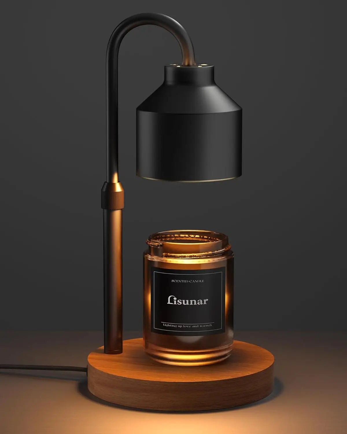 Candle Warmer Lamp with Timer Dimmable Candle Lamp Warmer Glass Candle Warmer Adjustable Candle Light Cozy Bedroom Home Decor