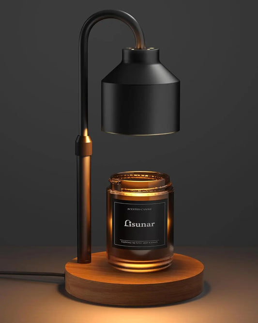 Candle Warmer Lamp with Timer Dimmable Candle Lamp Warmer Glass Candle Warmer Adjustable Candle Light Cozy Bedroom Home Decor