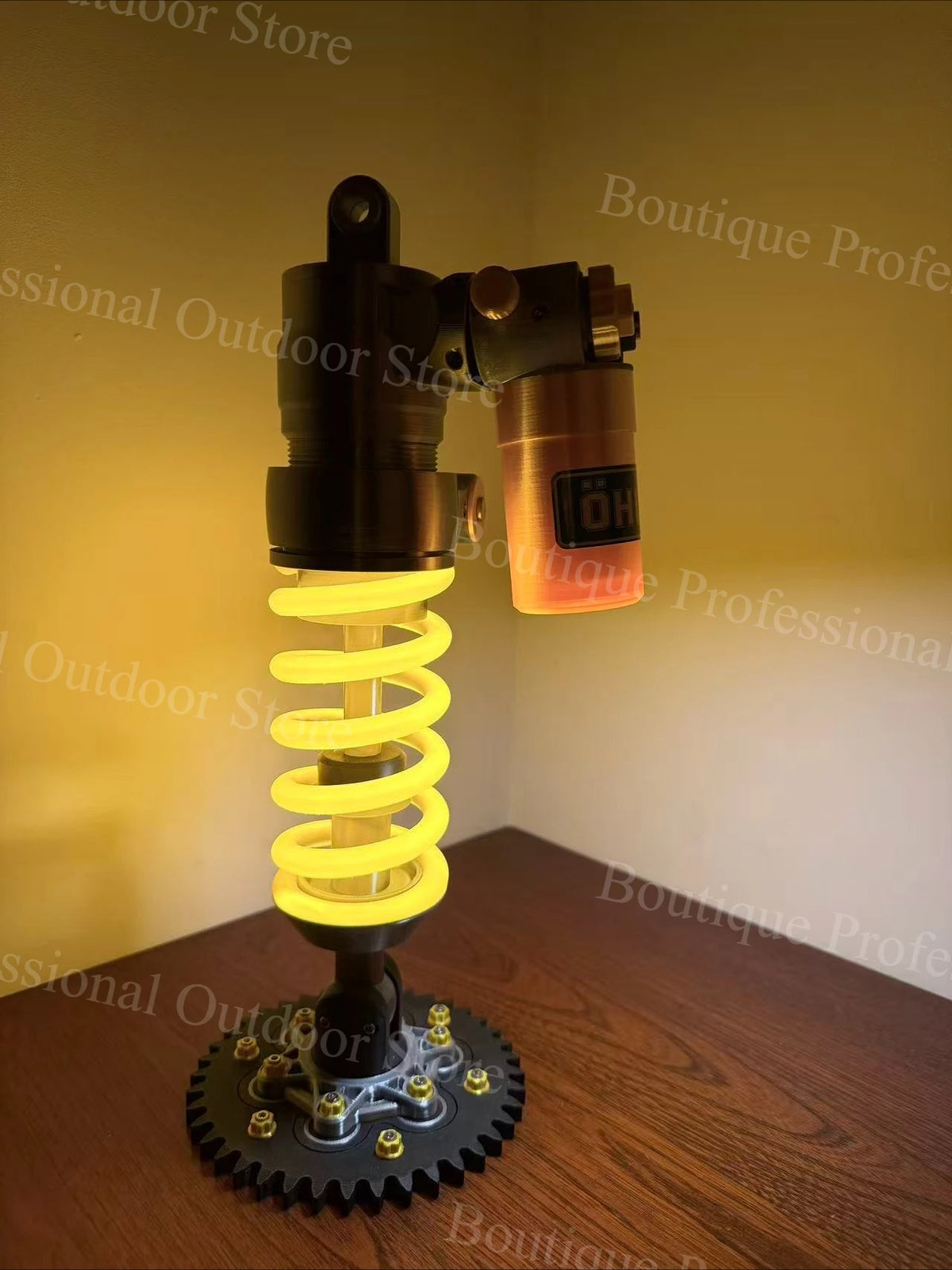 DIY Motorcycle Style Ambient Light Gaming Room Setup Decor Creative Gift For Male Gamers Bike Lovers For OHLINS Suspension Lamp