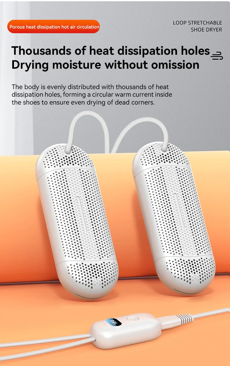 Shoe Dryer Household Multi-Functional Dehumidification UV Dryer Deodorization Rapid Drying, Foot Warming Suitable Portable Dryer