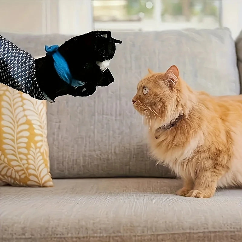 Interactive Cat Wrestling Puppet Toy with Poseable Limbs, Plush Stuffed Animal for Indoor Play ,Durable & Safe cat toys dog toy