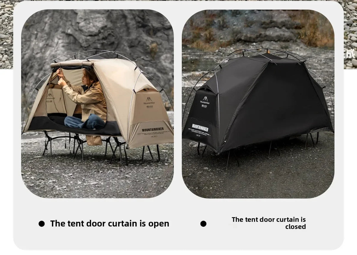 MOUNTAINHIKER 2026 Single Camp Bed Outdoor Tent Waterproof Rainproof Multi-purpose Leisure Camping Shelter for Hiking And Travel