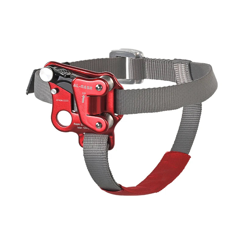Rock Climbing Left/Right Foot Ascender Riser for Outdoor Vertical Climbing Efficient Rope Climbing Mountaineering Gear