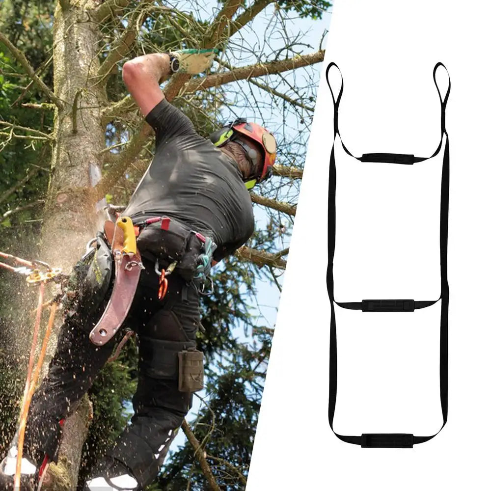 Portable Hunting Tree Climbing Aider with Anti-Skidding Steps Climbing Rope Ladder for Rock Climbing Caving Canyoning