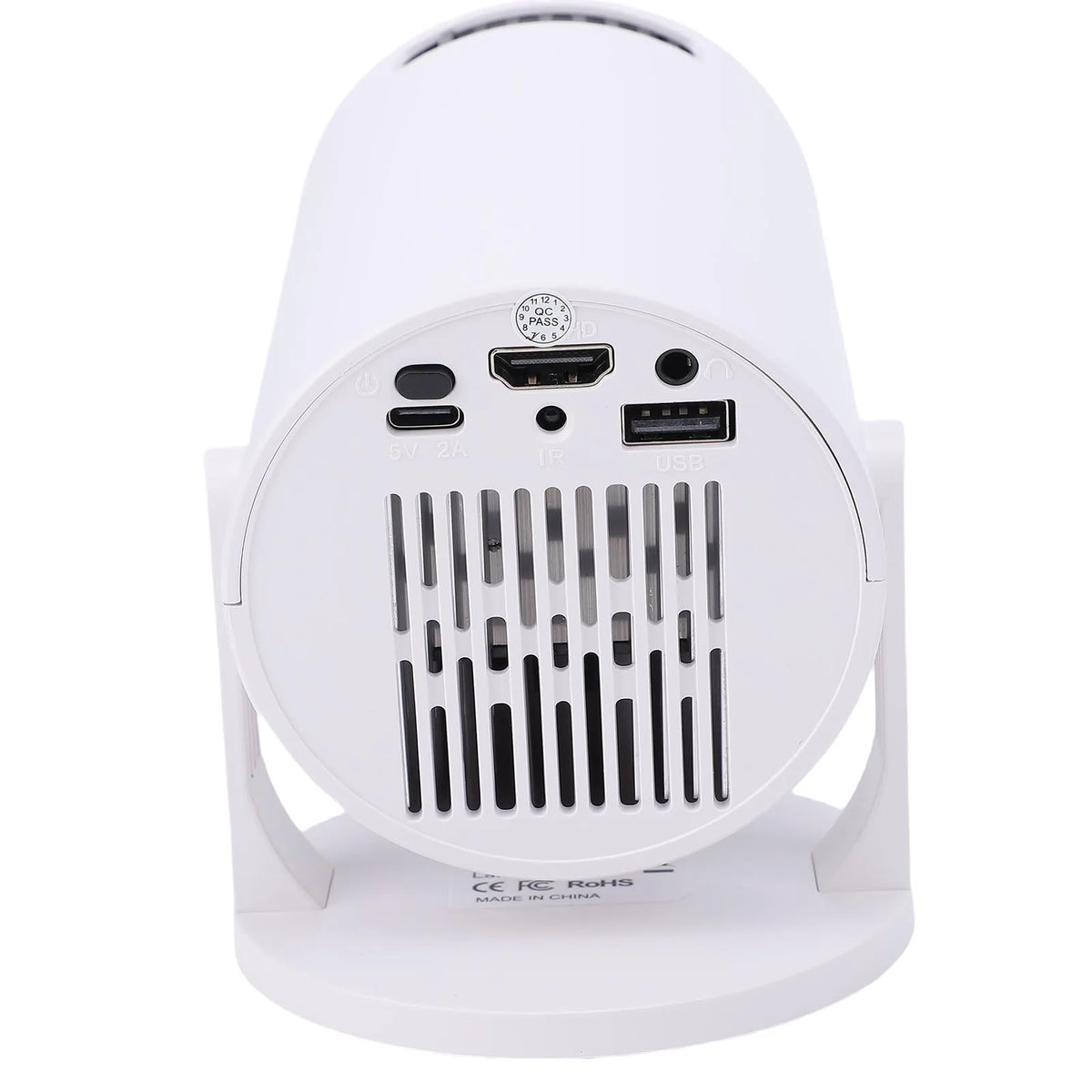 Portable Projector Home Theater Movie Video Projector Multi Ports Low Noise 240° Rotation Small WiFi Video Projector