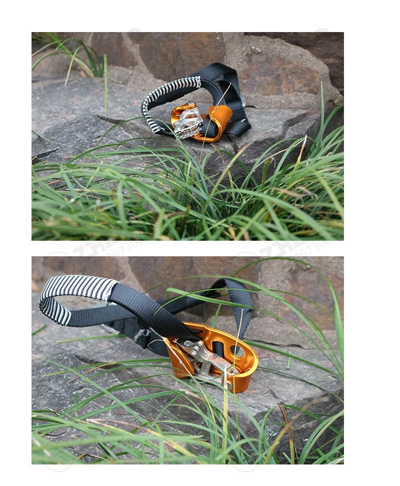 Rock Climbing Foot Ascender Right Left Foot Ascend SRT Mountaineering Outdoor Safety Protective Equipment