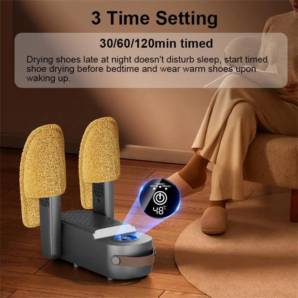 Electric Shoe Dryer With Ultraviolet Sterilization Foldable Boot Warmer Double Arm Shoe Dryer Heater Sock Gloves Dryer Machine