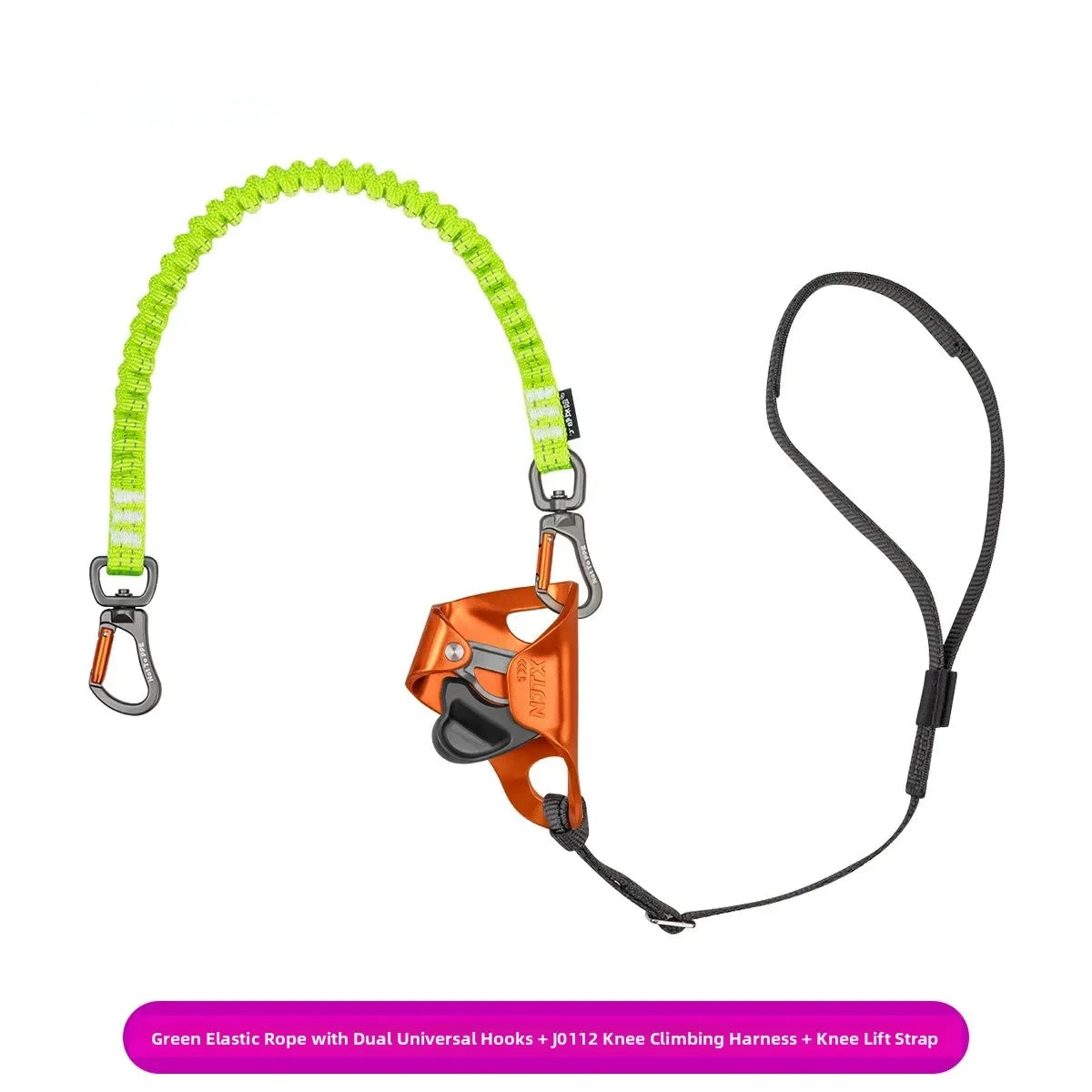 Outdoor Adventure Knee Ascender,Running Rope High Altitude Operation Footrest, Cave Exploration Tree Climbing Rope Knee Ascender