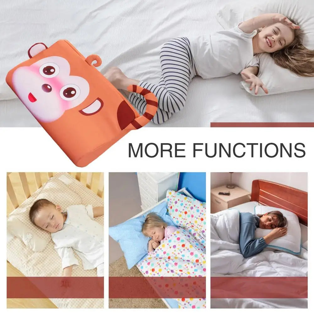 Toddler Pillow Kid Pillow for Small Travel Bed Ergonomic Bed Pillow Skin-Friendly Travel Cushion for Kids Girls