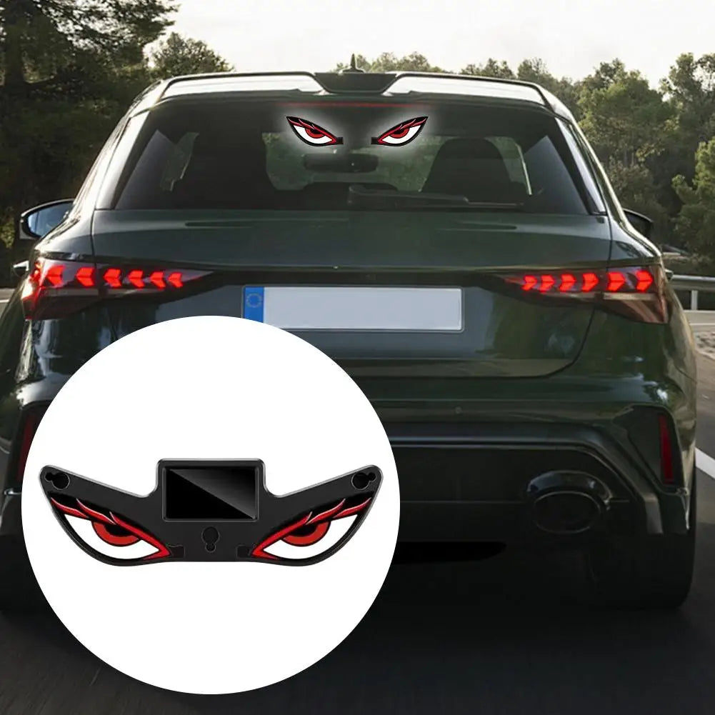 Solar Powered Demon Eye Ambient Light Car Atmosphere Decoration Neon Breathing Lamp Rear Windshield Side Auto Accessories