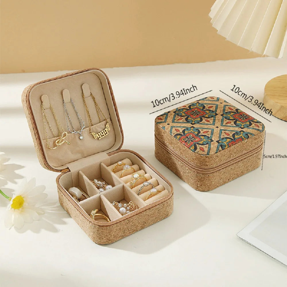 Travel Jewelry Box,Portable Jewelry Organizer Display Storage boxes for Women Girls,for Stud Earrings,Rings,Necklaces, Bracelets