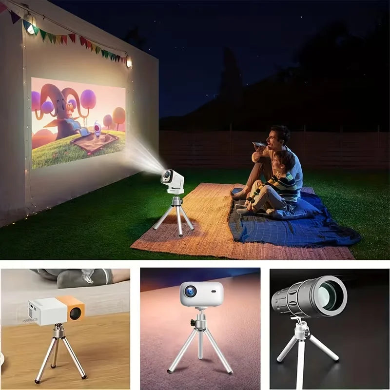 Universal Projector Tripod Mini for HY300 PRO+ HY310 HY320 MINI TP360 360° Rotatable Adjustable Height Portable Aluminum Alloy