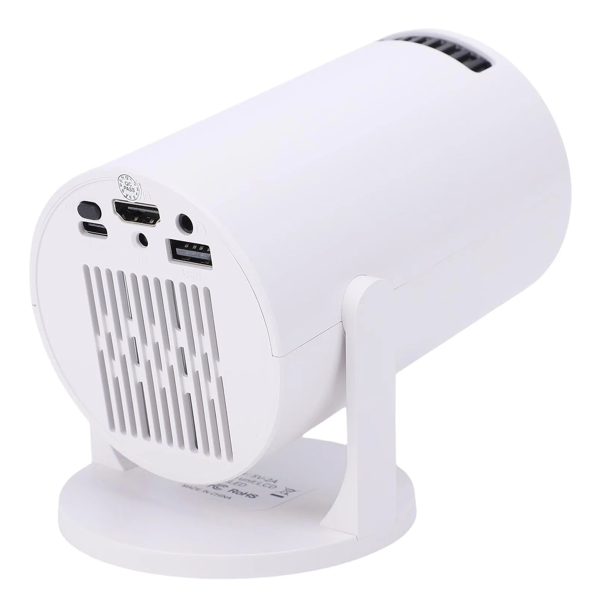 Portable Projector Home Theater Movie Video Projector Multi Ports Low Noise 240° Rotation Small WiFi Video Projector