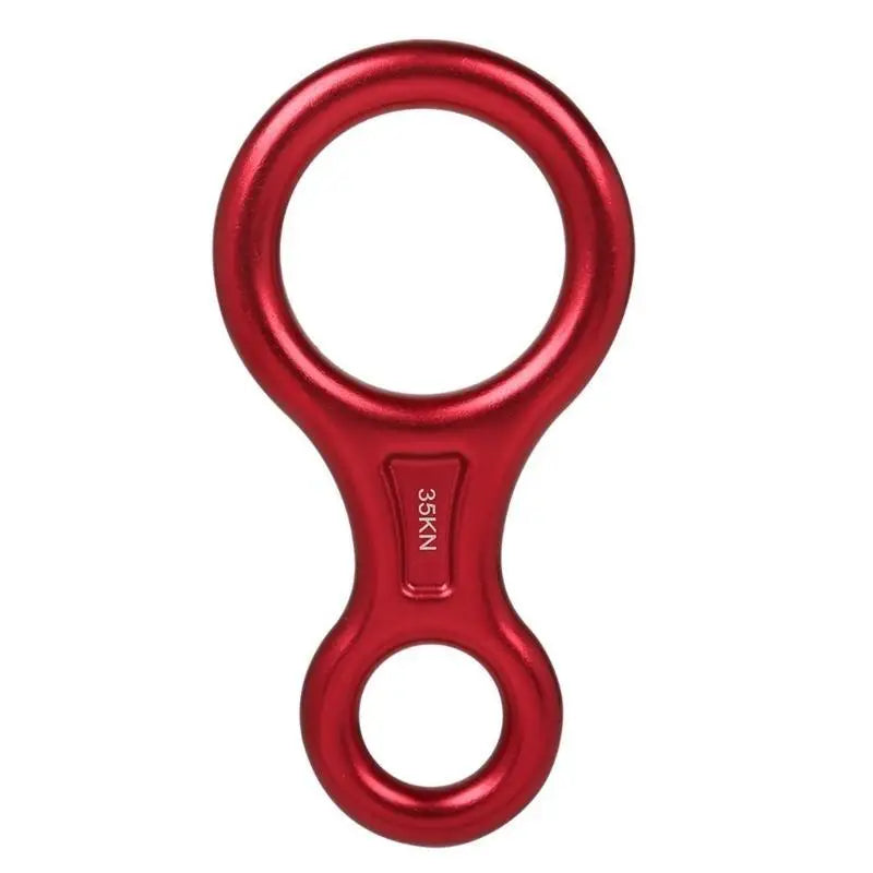 02DE Outdoor Recreation Abseiling Gear 35kN Heavy Duty Descender for Mountaineering
