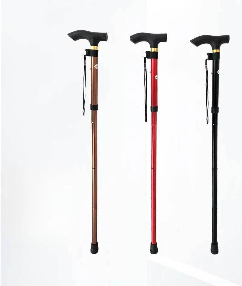 Mountaineering Stick - Men's and Women's Model - Travel Folding Adjustable Telescopic - Multi-functional for The Elderly