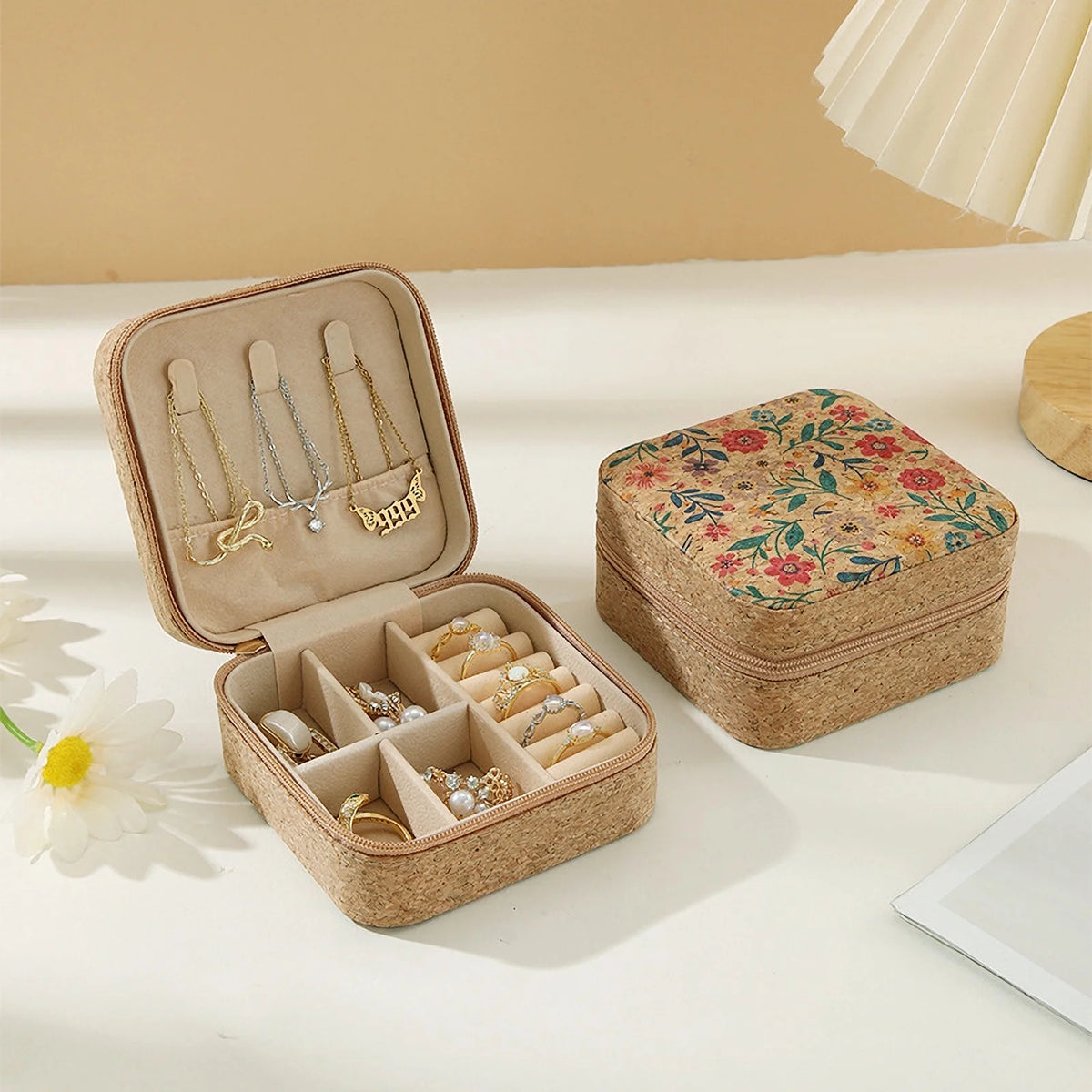 Travel Jewelry Box,Portable Jewelry Organizer Display Storage boxes for Women Girls,for Stud Earrings,Rings,Necklaces, Bracelets