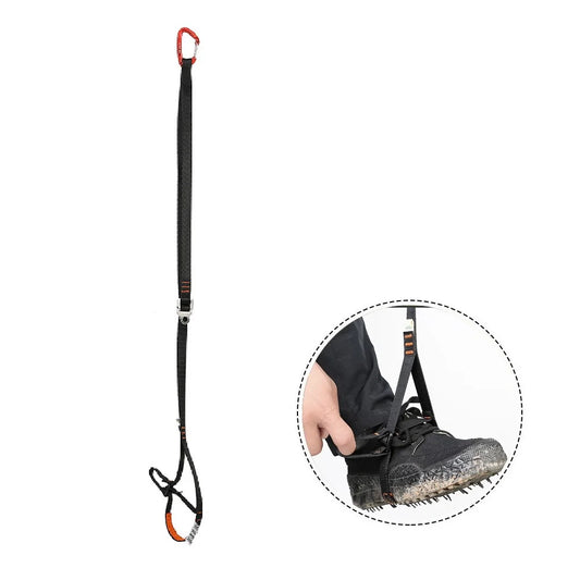 Rock Climbing  Adjustable Webbing Foot Loop Polyester Sling Ascender Belt Device Band Rock Climbing Equipment
