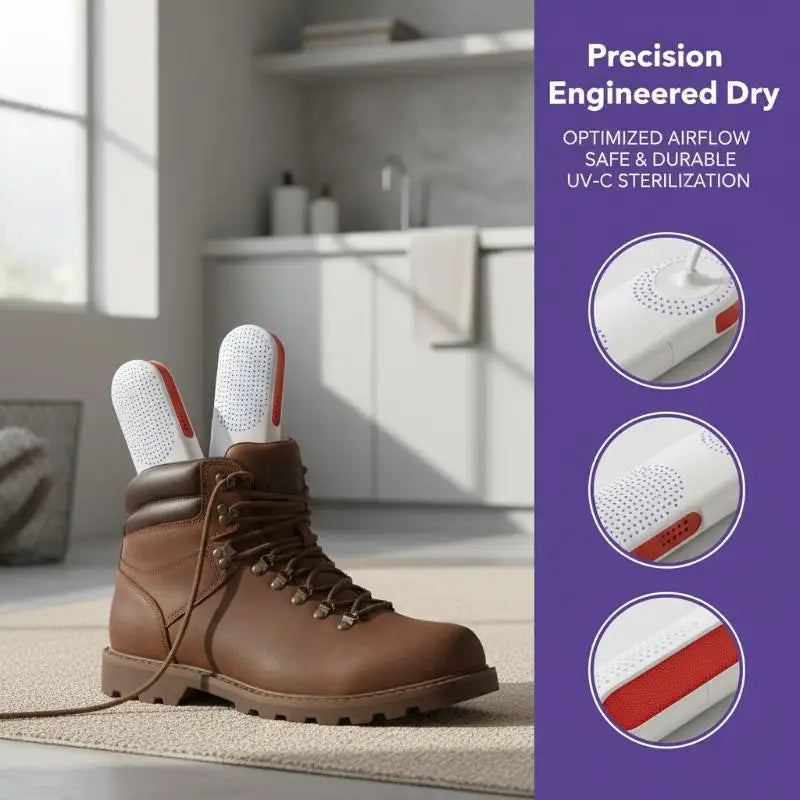 Portable Electric Shoes Dryer Deodorizer With Heat Dehumidifier Device Timer Heater Eliminate Odor UV Shoe Drying Household