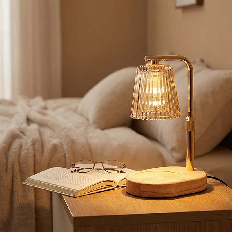 50WCandle Warmer Lamp with Timer Dimmable Candle Lamp Warmer Glass Candle Warmer Adjustable Candle Light Cozy Bedroom Home Decor