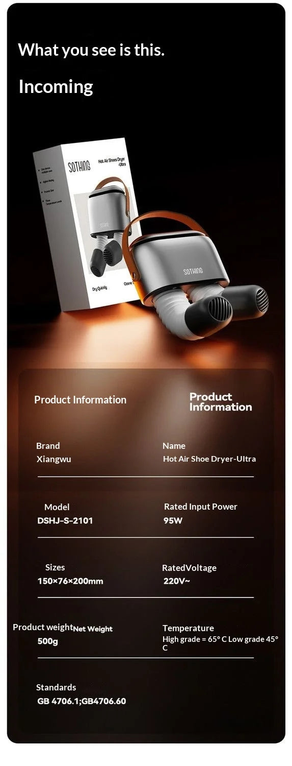 Intelligent Shoe Dryer with Both Dry Wet Functions Deodorizing Deodorizing Sterilizing Disinfecting All-in-One Machine