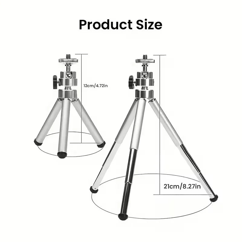 Universal Projector Tripod Mini for HY300 PRO+ HY310 HY320 MINI TP360 360° Rotatable Adjustable Height Portable Aluminum Alloy