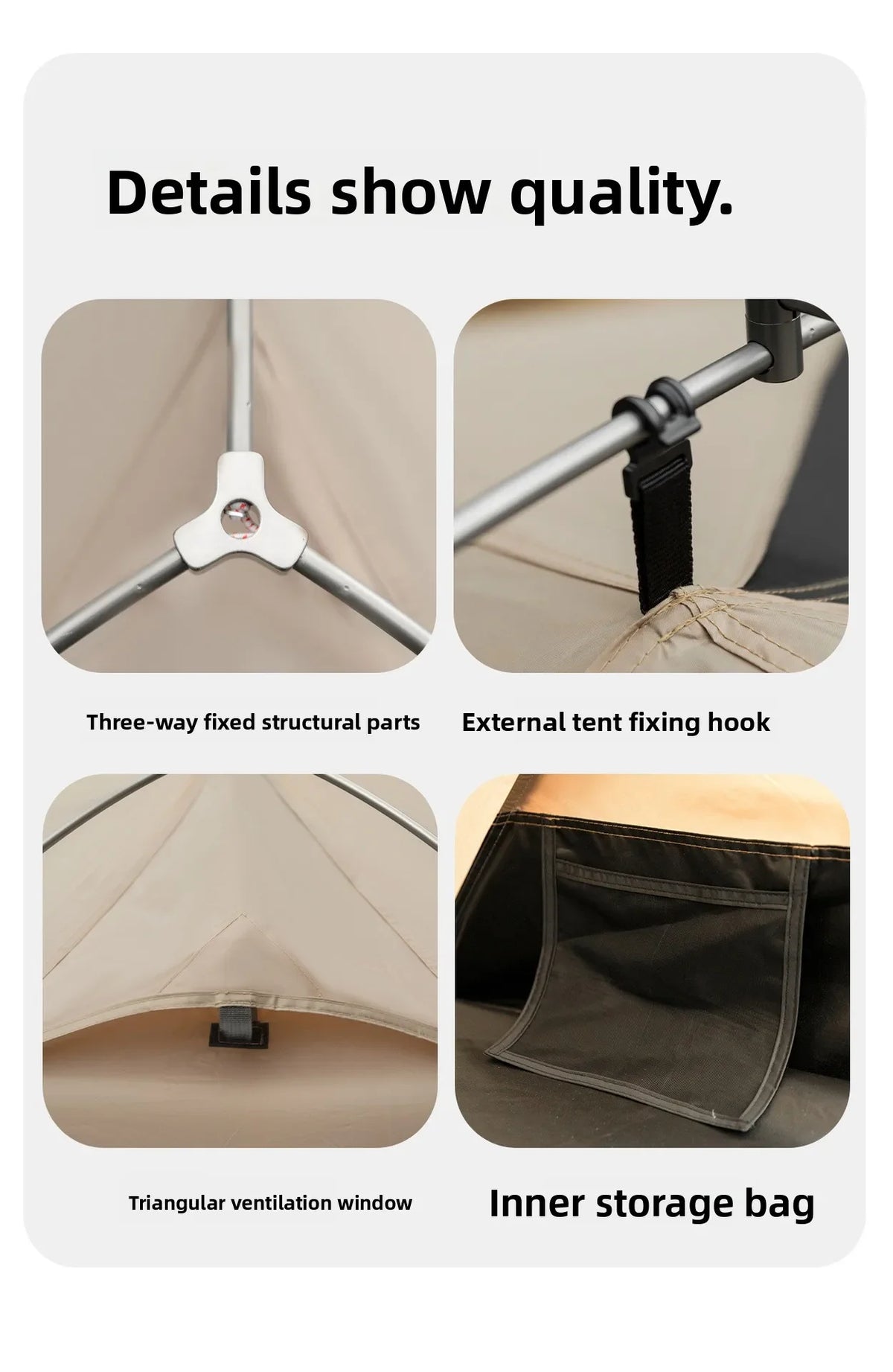MOUNTAINHIKER 2026 Single Camp Bed Outdoor Tent Waterproof Rainproof Multi-purpose Leisure Camping Shelter for Hiking And Travel