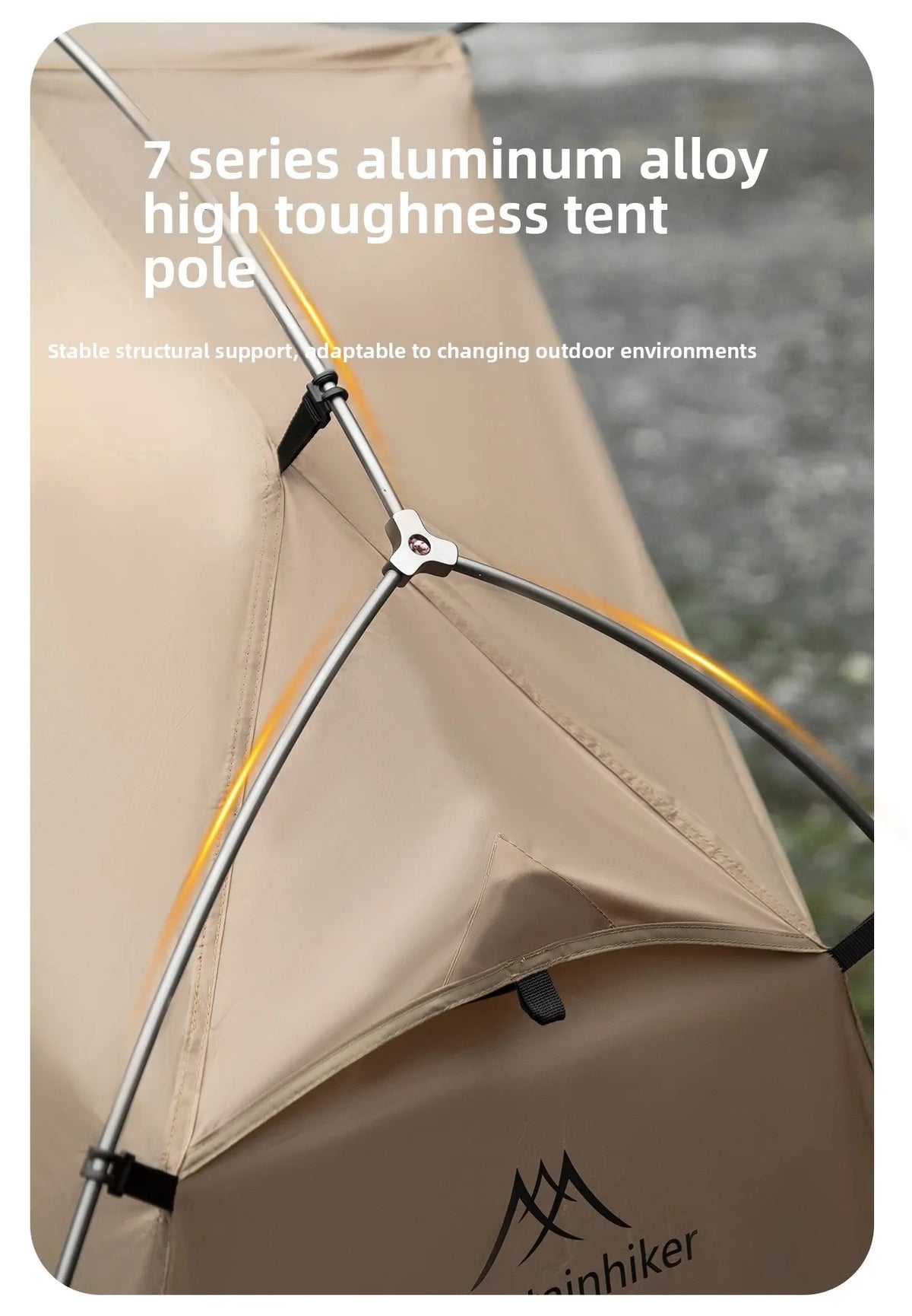 MOUNTAINHIKER 2026 Single Camp Bed Outdoor Tent Waterproof Rainproof Multi-purpose Leisure Camping Shelter for Hiking And Travel