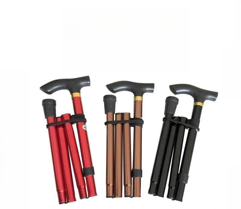 Mountaineering Stick - Men's and Women's Model - Travel Folding Adjustable Telescopic - Multi-functional for The Elderly