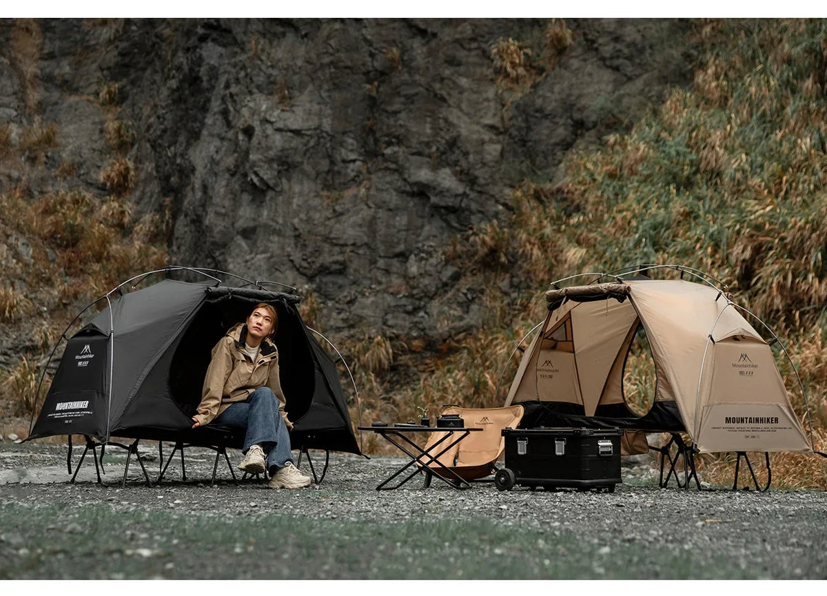 MOUNTAINHIKER 2026 Single Camp Bed Outdoor Tent Waterproof Rainproof Multi-purpose Leisure Camping Shelter for Hiking And Travel