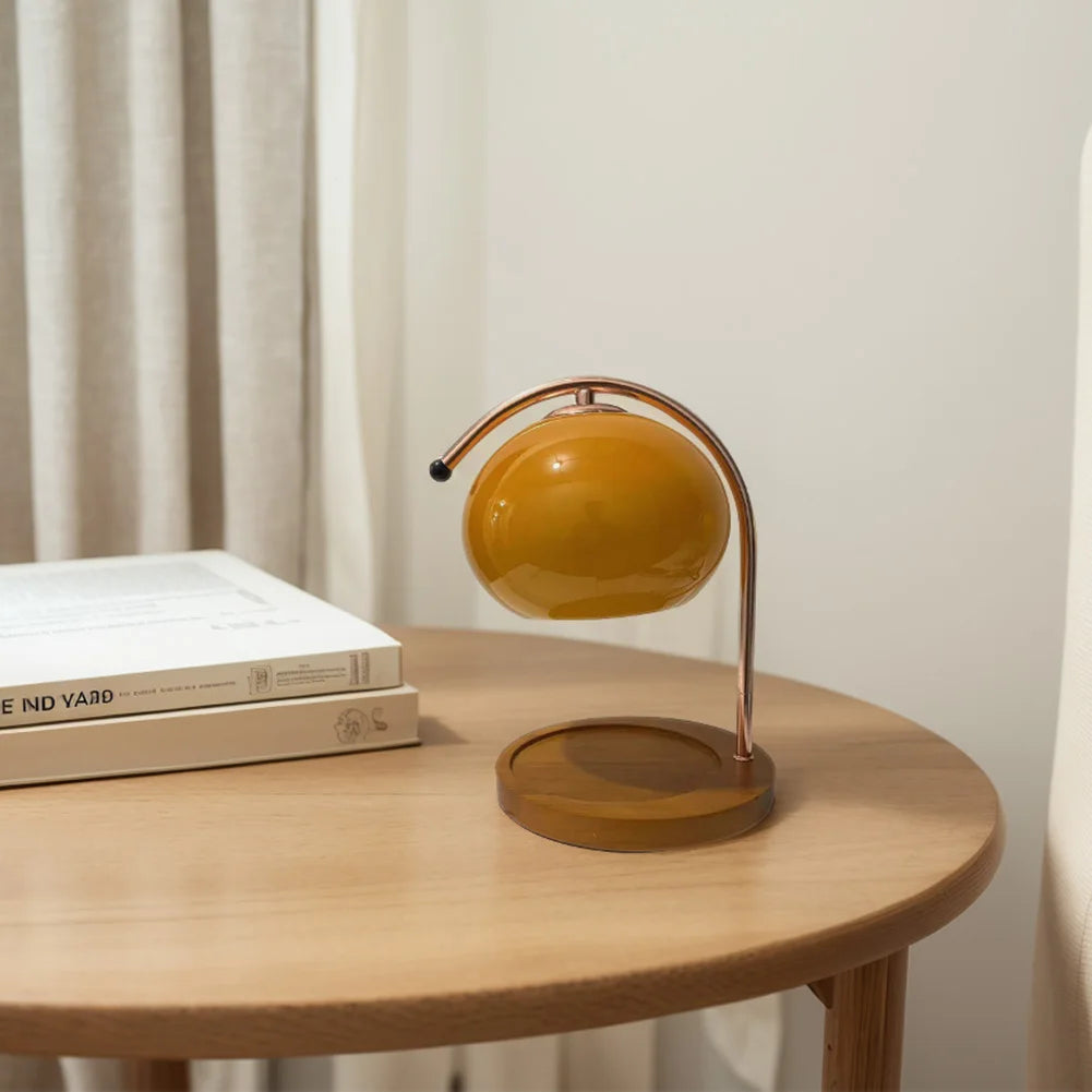 Wooden Base Candle Warmer Lamp with Timer Nordic Candle Wax Lamp Dimmable Modern Wax Melting Light for House Office Decoration