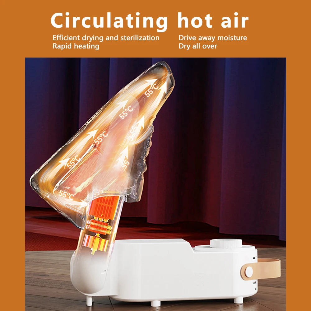 Portable Shoe Dryer with Fan Heater  Intelligent Quick-Drying Ski Boot Dryer with Timer Boot Dryer for Work Boots Sneakers Socks