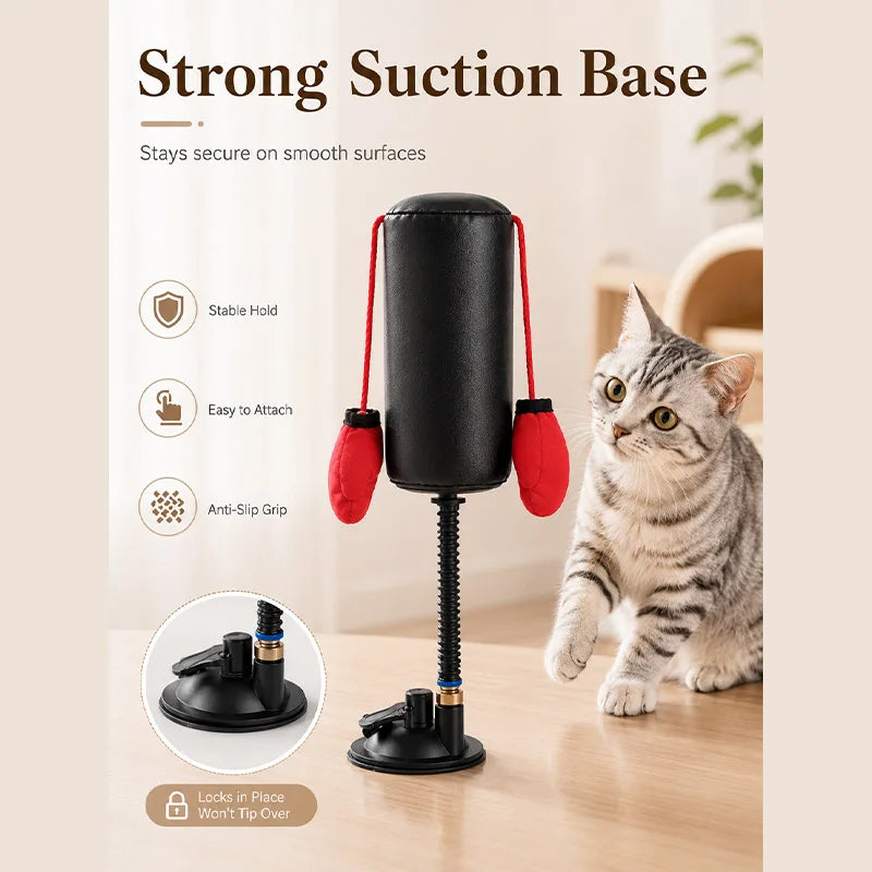 New Cat Boxing Interactive Toy Multifunctional Cat Entertainment Game For Boxing And Self-relaxation Cat Training Toy Fun