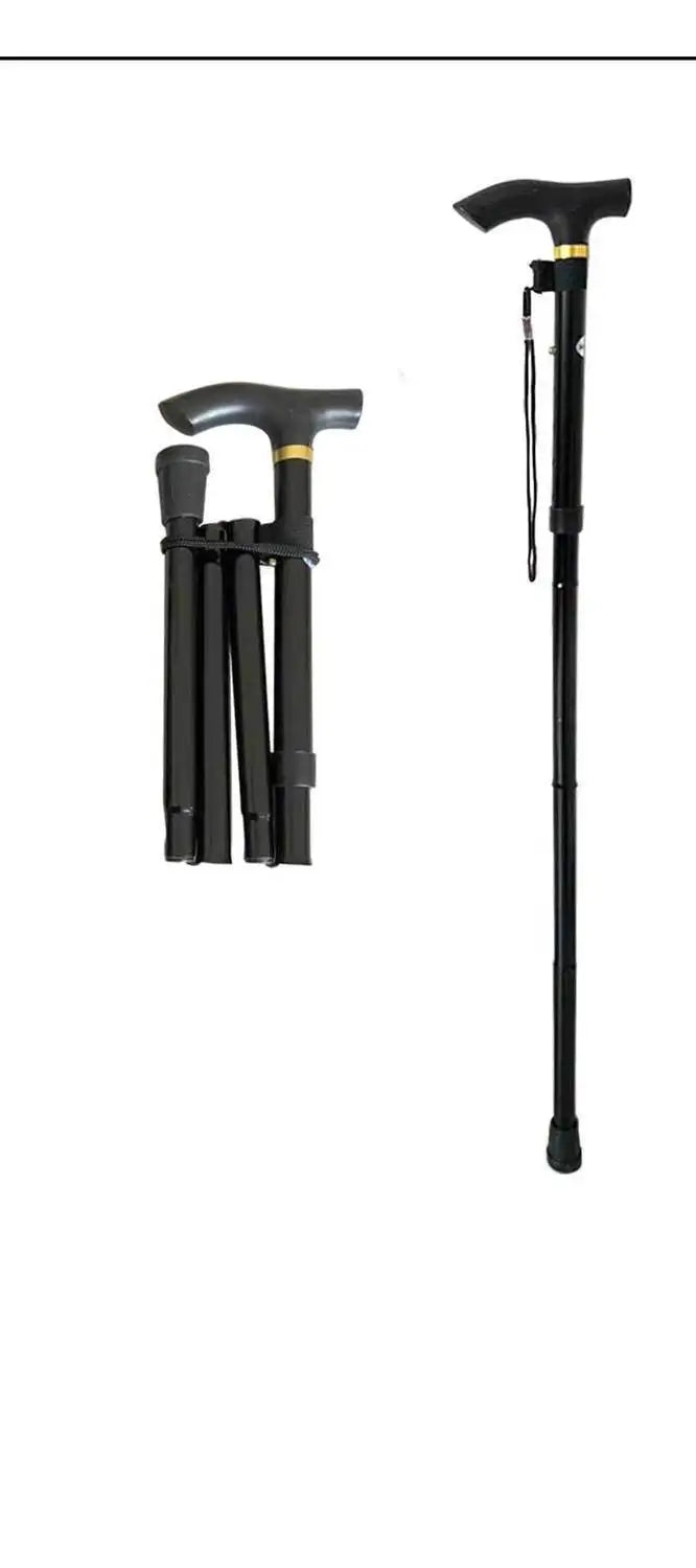Mountaineering Stick - Men's and Women's Model - Travel Folding Adjustable Telescopic - Multi-functional for The Elderly