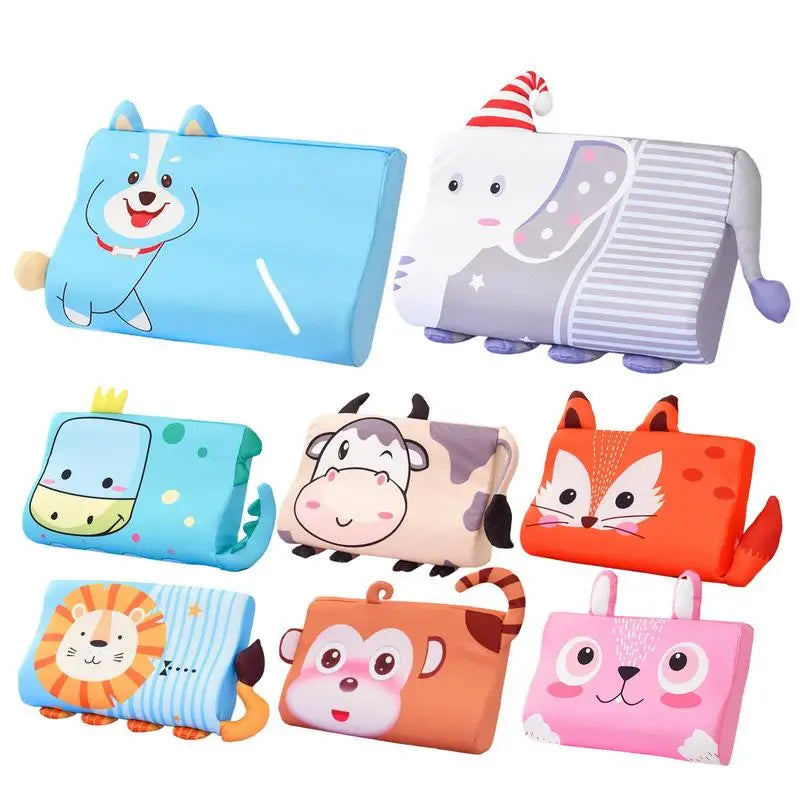 Toddler Pillow Kid Pillow for Small Travel Bed Ergonomic Bed Pillow Skin-Friendly Travel Cushion for Kids Girls