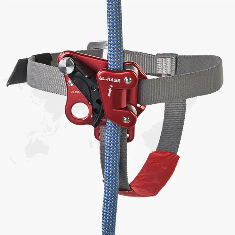 Rock Climbing Left/Right Foot Ascender Riser for Outdoor Vertical Climbing Efficient Rope Climbing Mountaineering Gear