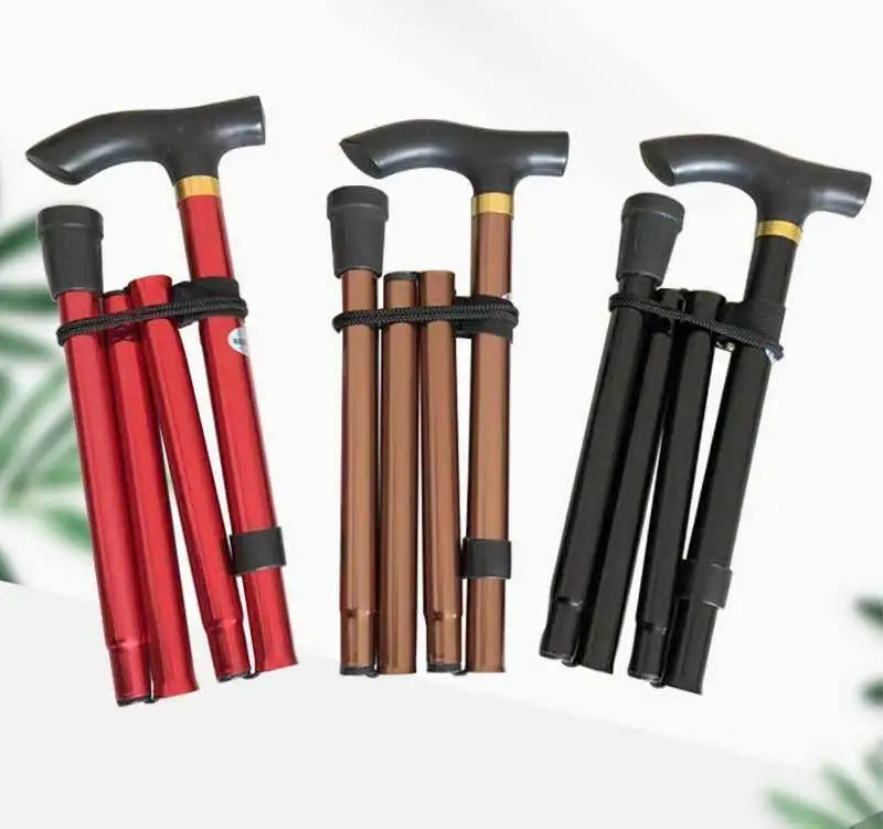 Mountaineering Stick - Men's and Women's Model - Travel Folding Adjustable Telescopic - Multi-functional for The Elderly