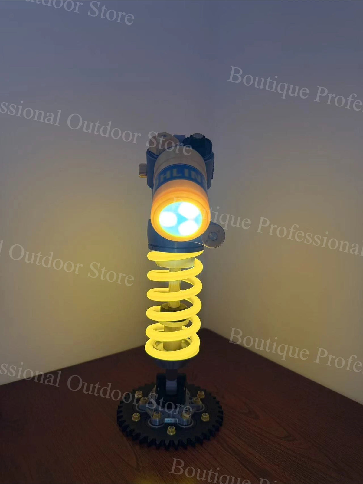 DIY Motorcycle Style Ambient Light Gaming Room Setup Decor Creative Gift For Male Gamers Bike Lovers For OHLINS Suspension Lamp
