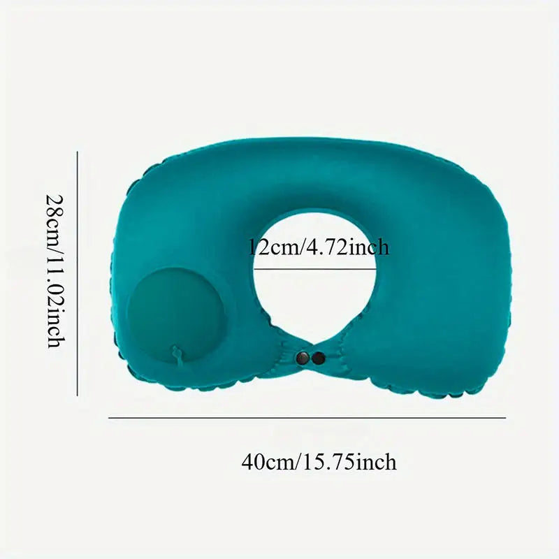 Inflatable Portable Neck Pillow U-shaped Pillow That Can Be Stored And Self Filled Suitable For Outdoor Travel Business Trips