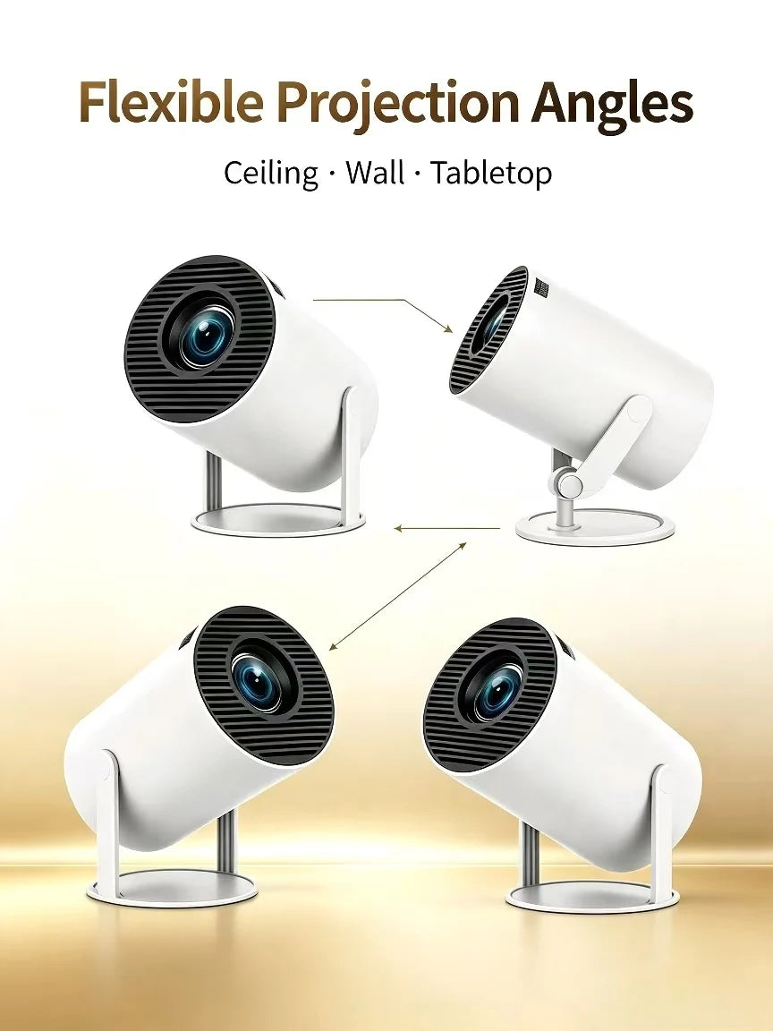 Mini HY300 Portable Projector Android 11 720P 4K Home Outdoor Cinema