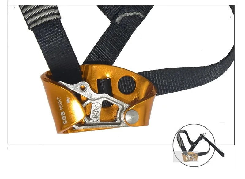 Rock Climbing Foot Ascender Right Left Foot Ascend SRT Mountaineering Outdoor Safety Protective Equipment
