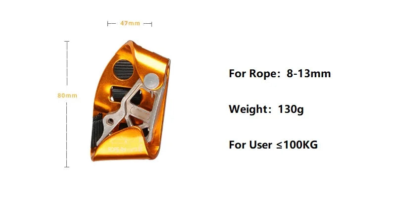 Rock Climbing Foot Ascender Right Left Foot Ascend SRT Mountaineering Outdoor Safety Protective Equipment