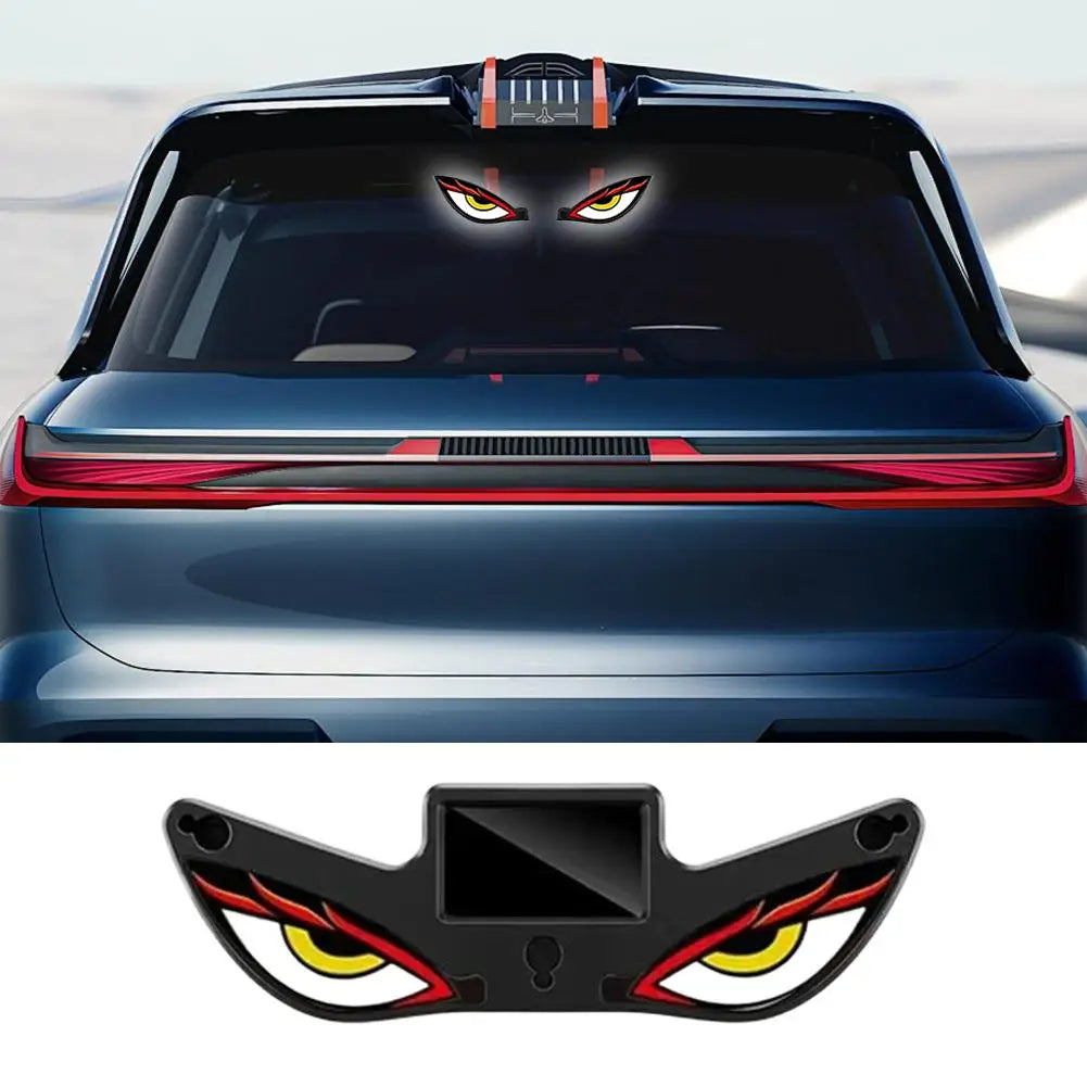 Solar Powered Demon Eye Ambient Light Car Atmosphere Decoration Neon Breathing Lamp Rear Windshield Side Auto Accessories