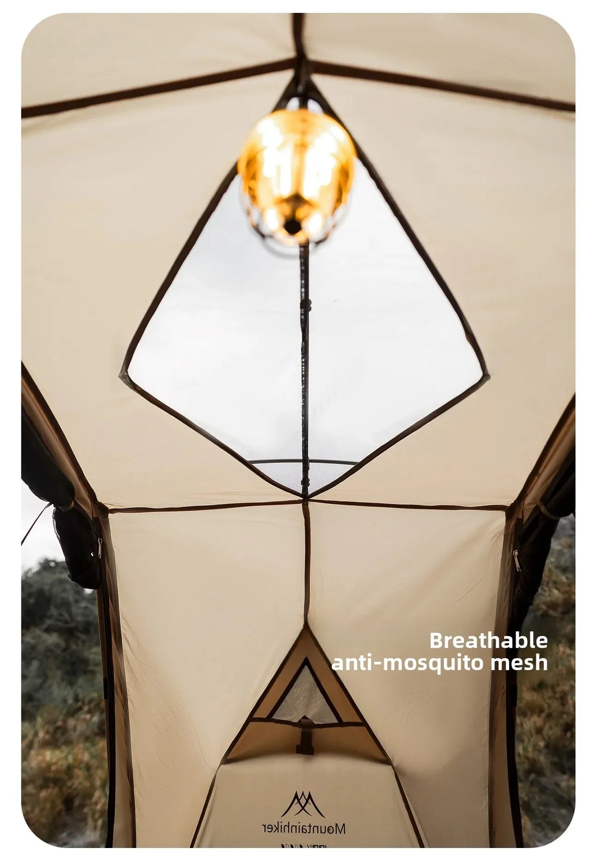 MOUNTAINHIKER 2026 Single Camp Bed Outdoor Tent Waterproof Rainproof Multi-purpose Leisure Camping Shelter for Hiking And Travel